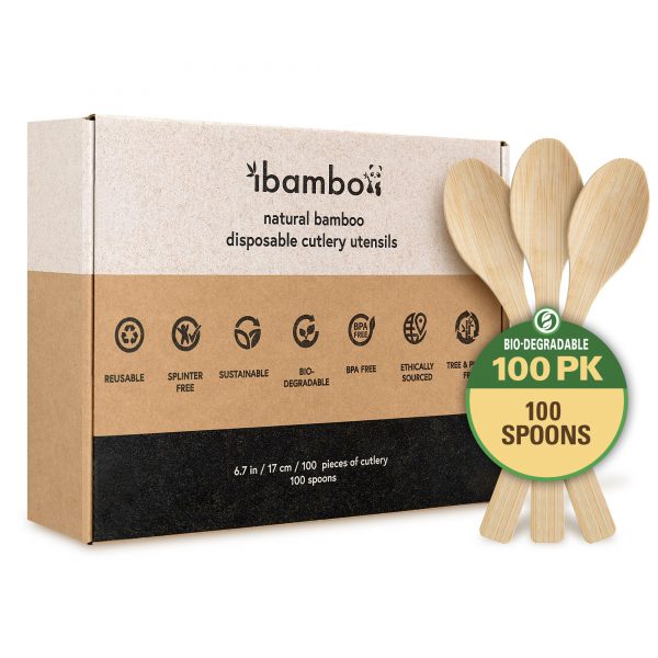 disposable bamboo spoons